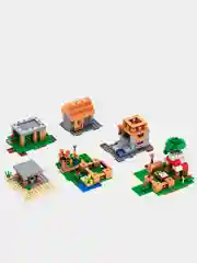 Конструктор Minecraft Village "Большая Деревня", игровой стол с отсеком для хранения