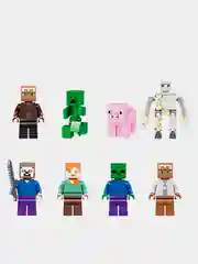Конструктор Minecraft Village "Большая Деревня", игровой стол с отсеком для хранения