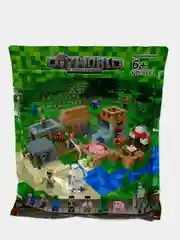 Конструктор Minecraft Village "Большая Деревня", игровой стол с отсеком для хранения