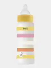 CHICCO Бутылочка Well-Being Girl 4мес.+,сил.соска быстр.поток,РР,330мл.,желт