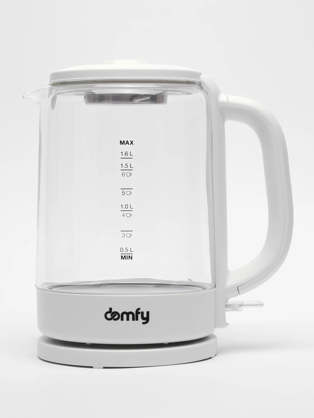 Чайник электрический DOMFY DSW-EK304, 2200 Вт, белый
