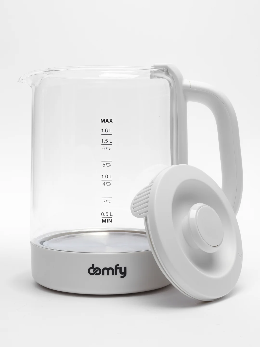 Чайник электрический DOMFY DSW-EK304, 2200 Вт, белый