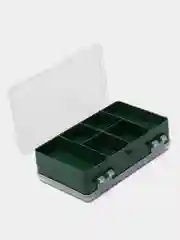 Зеленый бокс коробочка рыболовная для блесен и приманок двухсторонняя