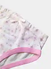 Розовый комплект детский, майка и трусы, нижнее белье для девочки