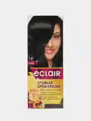 Стойкая крем краска для волос с маслами OMEGA 9 ECLAIR тон 1.0 Черный