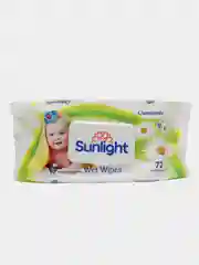 Салфетки влажные, Sunlight baby, детские, 72 шт с ромашкой