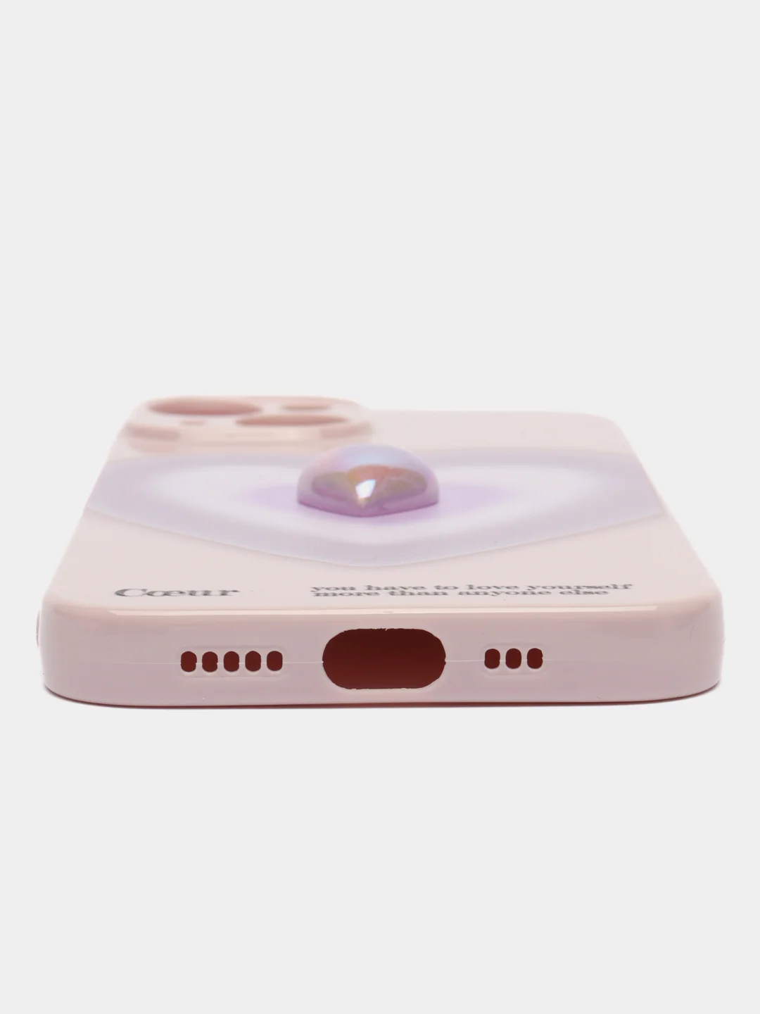 Бирюзовый чехол с сердечками для iPhone (Айфон) 7,8,SE 2020, 11, 12,13, 14,15 Pro,Max,mini,с рисунк