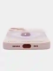 Бирюзовый чехол с сердечками для iPhone (Айфон) 7,8,SE 2020, 11, 12,13, 14,15 Pro,Max,mini,с рисунк