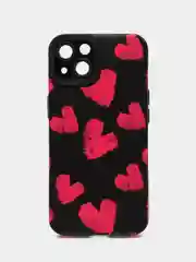 Чехол с сердечками для iPhone (Айфон) 7,8,SE 2020, 11, 12,13, 14,15 Pro,Max,mini,с рисунк