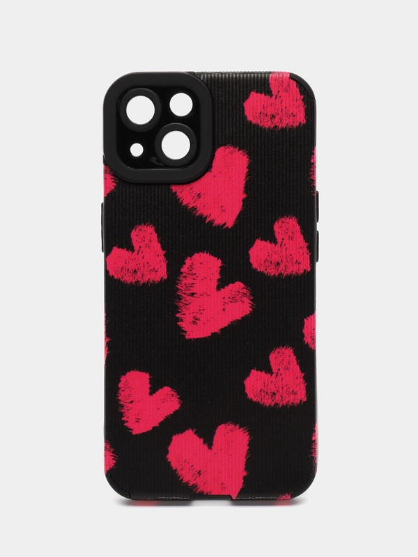 Чехол с сердечками для iPhone (Айфон) 7,8,SE 2020, 11, 12,13, 14,15 Pro,Max,mini,с рисунк