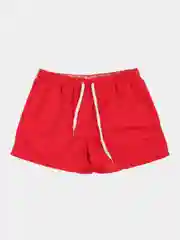 Красный мужские пляжные шорты быстросохнущие, без сетки