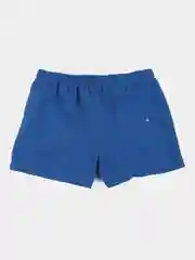 Синий мужские пляжные шорты быстросохнущие, без сетки