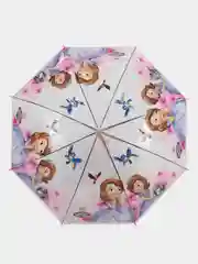Конфетный детский зонт прозрачный / детский зонтик полуавтомат/ зонт детский трость / зонт от дождя