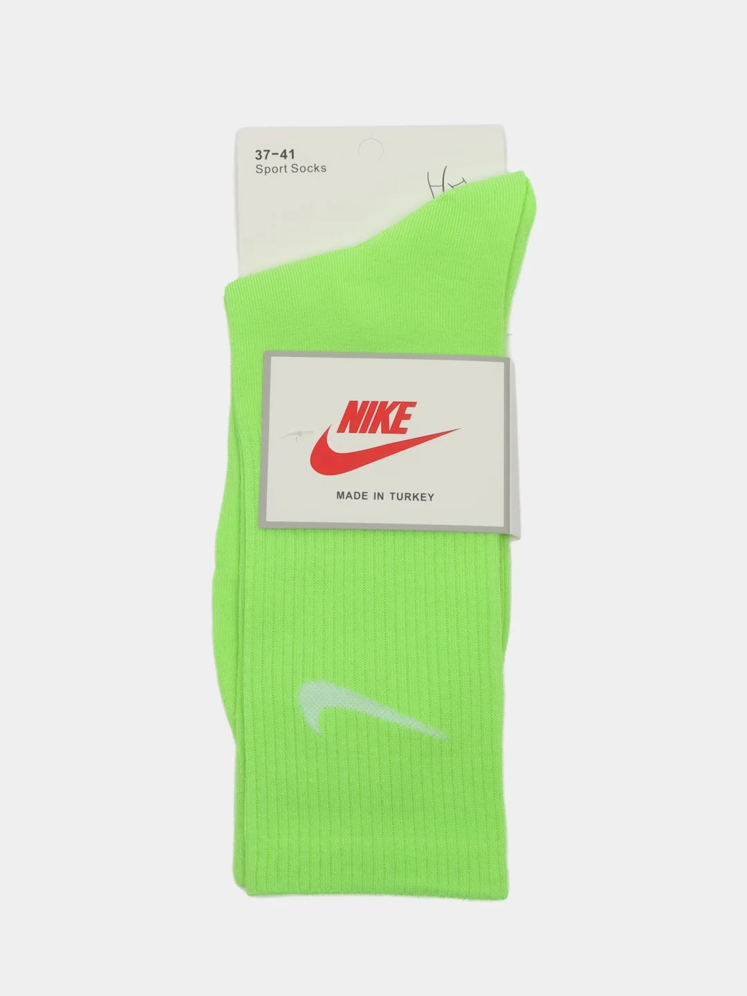 Лайм носки Nike, унисекс, яркие