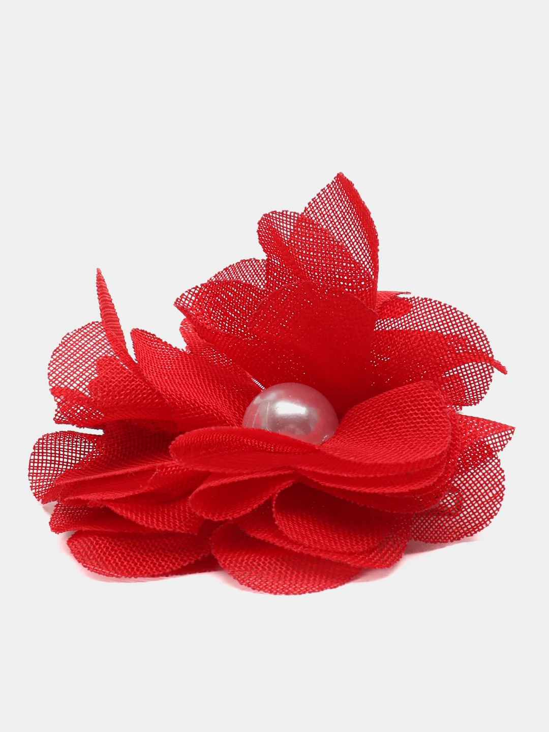 Коралловый меланж заколка