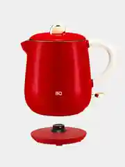 Красный чайник электрический BQ-KT1717P, КОМПАКТНЫЙ, ЭФФЕКТ ТЕРМОСА, 600мл