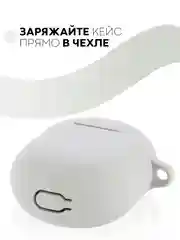 Серый чехол на Xiaomi Redmi Buds 3 Pro/AirDots 3 Pro для наушников КАРТОФАН силиконовый матовый