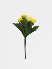 Желтый хризантемы, пластиковый букет