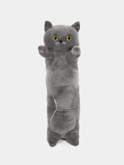 Мягкая игрушка Кот батон 50 70 90 110 130 см, кот подушка котик, кот сосиска