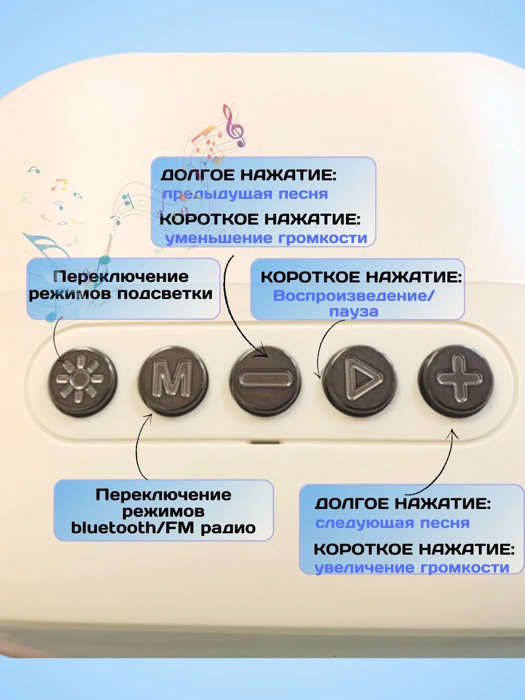 Молочный детская беспроводная караоке-колонка с микрофоном