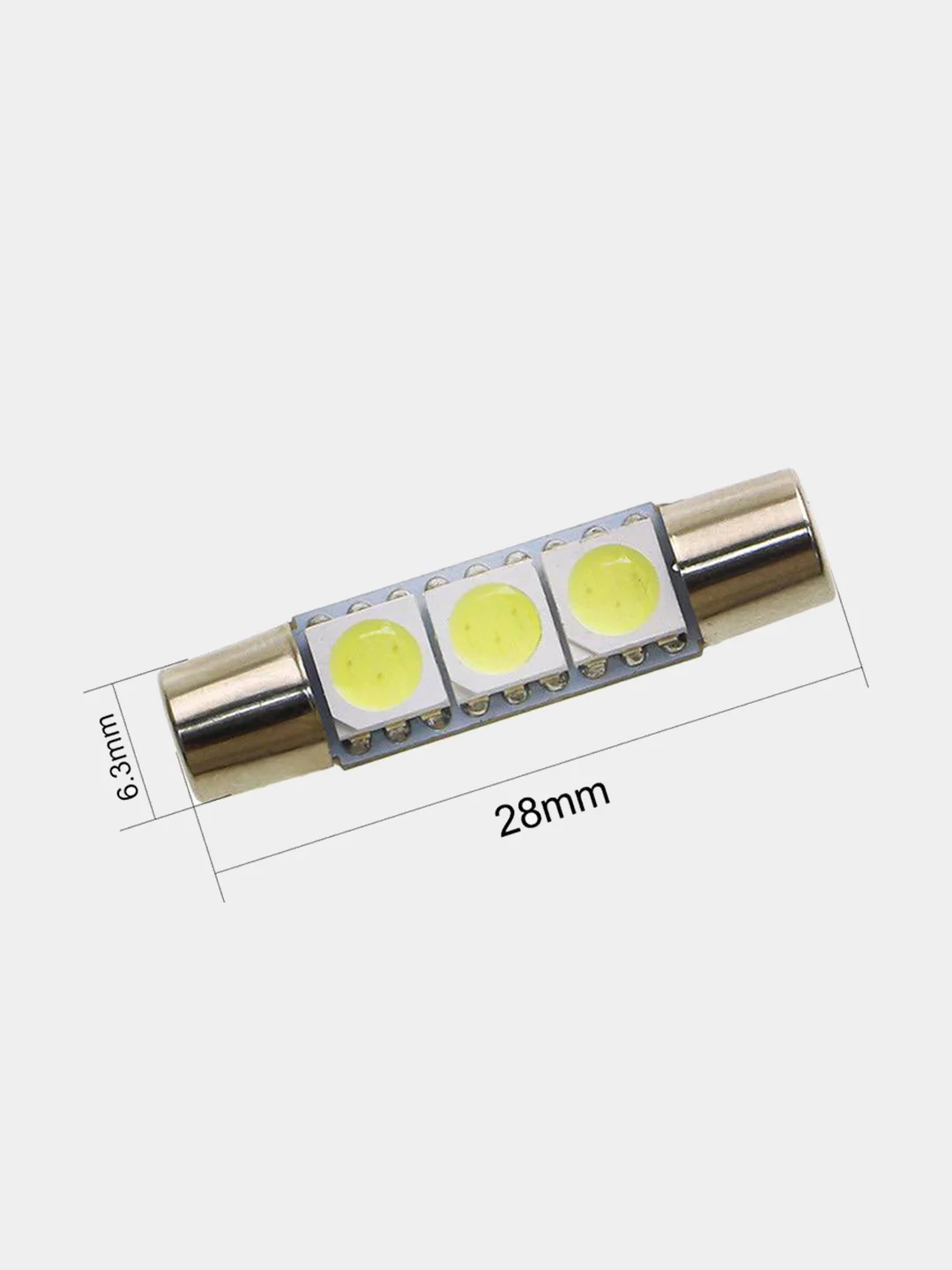 Белый c5w T6.3 3 LG 5050 светодиодные лампы в салон 28 / 31 мм 3SMD 5050 багажник и подцветку