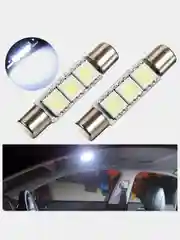 Белый c5w T6.3 3 LG 5050 светодиодные лампы в салон 28 / 31 мм 3SMD 5050 багажник и подцветку