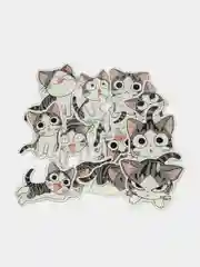 Серый наклейки котики