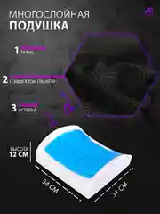 Подушка для спины на стул ортопедическая