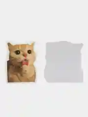Бежевый наклейки котики