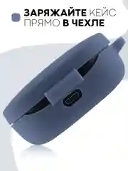 Темно-синий чехол для наушников Xiaomi Redmi Airdots,Mi True Wireless Earbuds Basic,2/S/Youth Edition