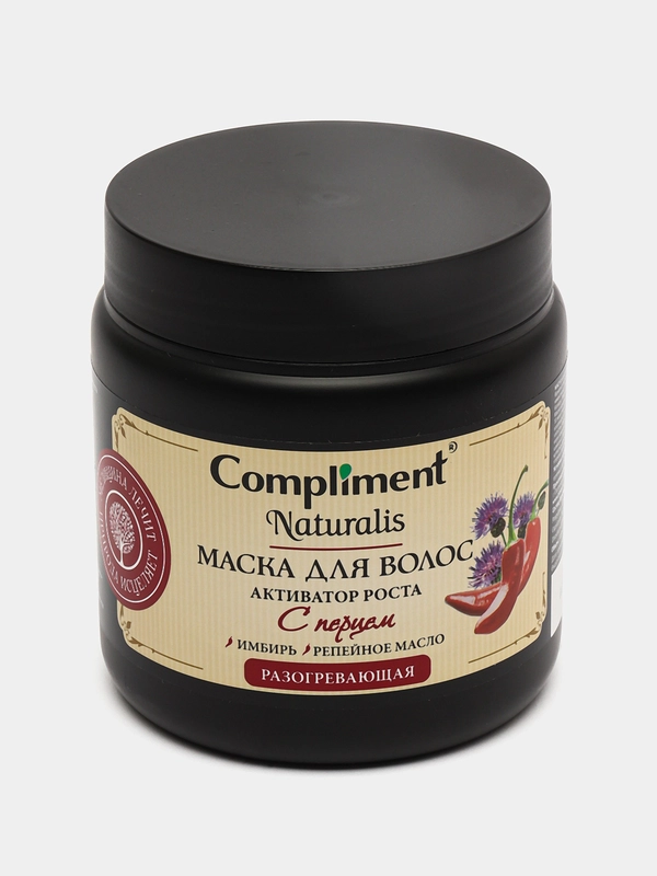 Compliment Naturalis Маска для волос 3 в 1 с перцем, 500 мл