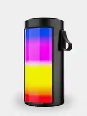 Черный колонка Bluetooth с LED-подсветкой ZQS 5Вт (USB/SD/AUX/FM)