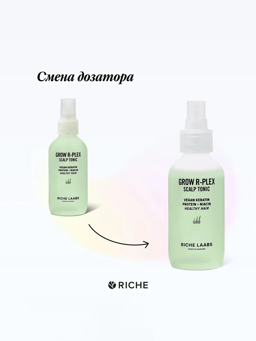 Протеиновый тоник-спрей с Витаминами для роста волос RICHE, 118 мл