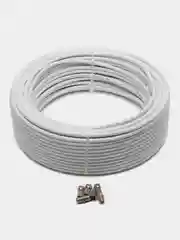 Кабель антенный для ТВ RG-6 с разъемами