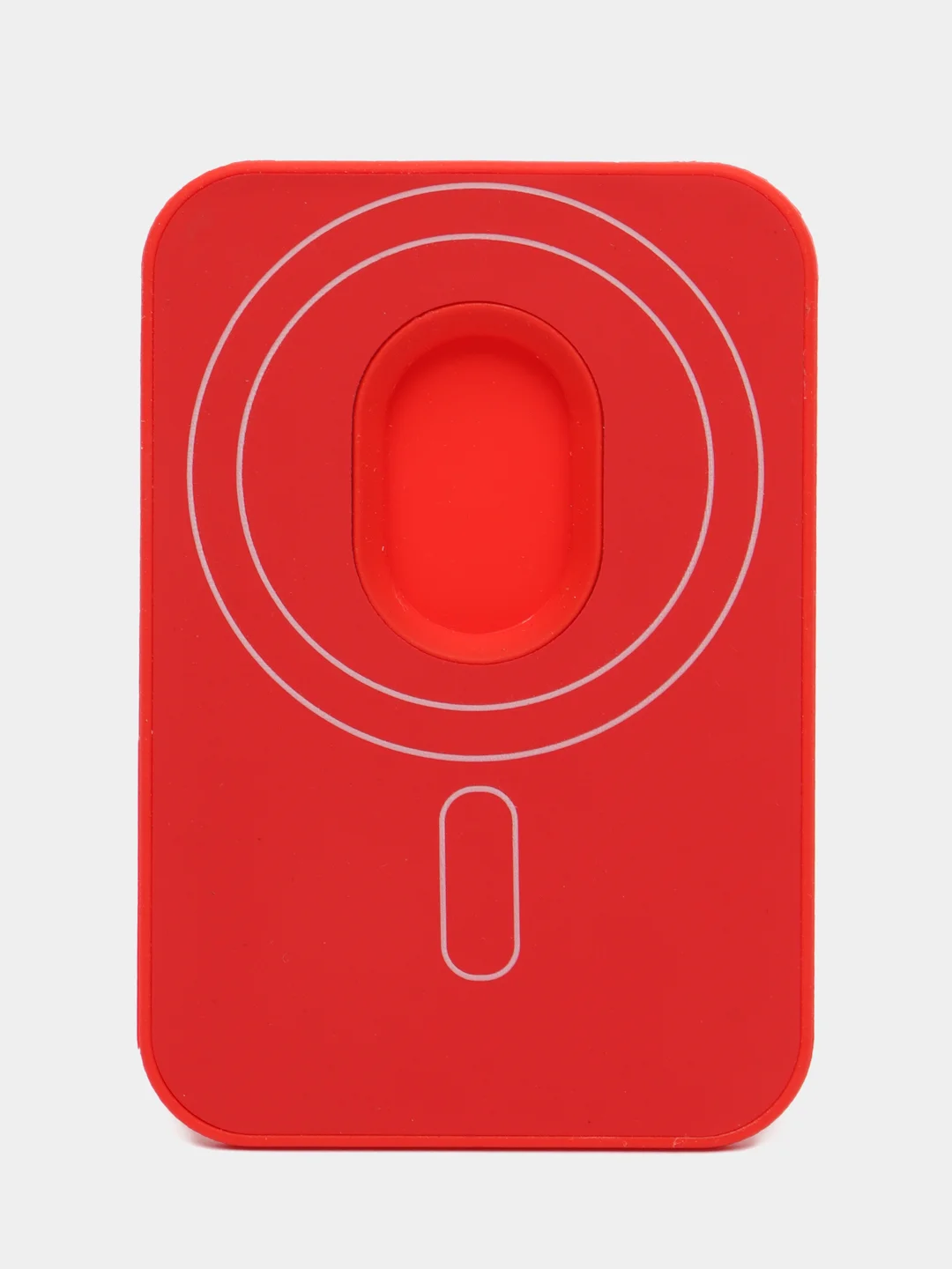 Красный iphone Silicone Wallet MagSafe / Силиконовый кошелёк магсэйф для айфона