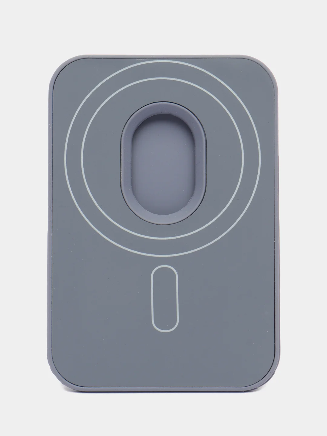 Серый iphone Silicone Wallet MagSafe / Силиконовый кошелёк магсэйф для айфона