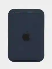 Синий меланж iphone Silicone Wallet MagSafe /  Силиконовый кошелёк магсэйф для айфона