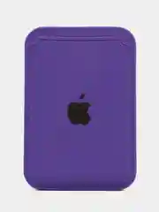 Фиолетовый iphone Silicone Wallet MagSafe /  Силиконовый кошелёк магсэйф для айфона