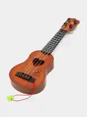 Коричневый музыкальный инструмент-игрушка для детей "Гитара"