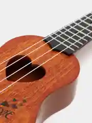 Коричневый музыкальный инструмент-игрушка для детей "Гитара"
