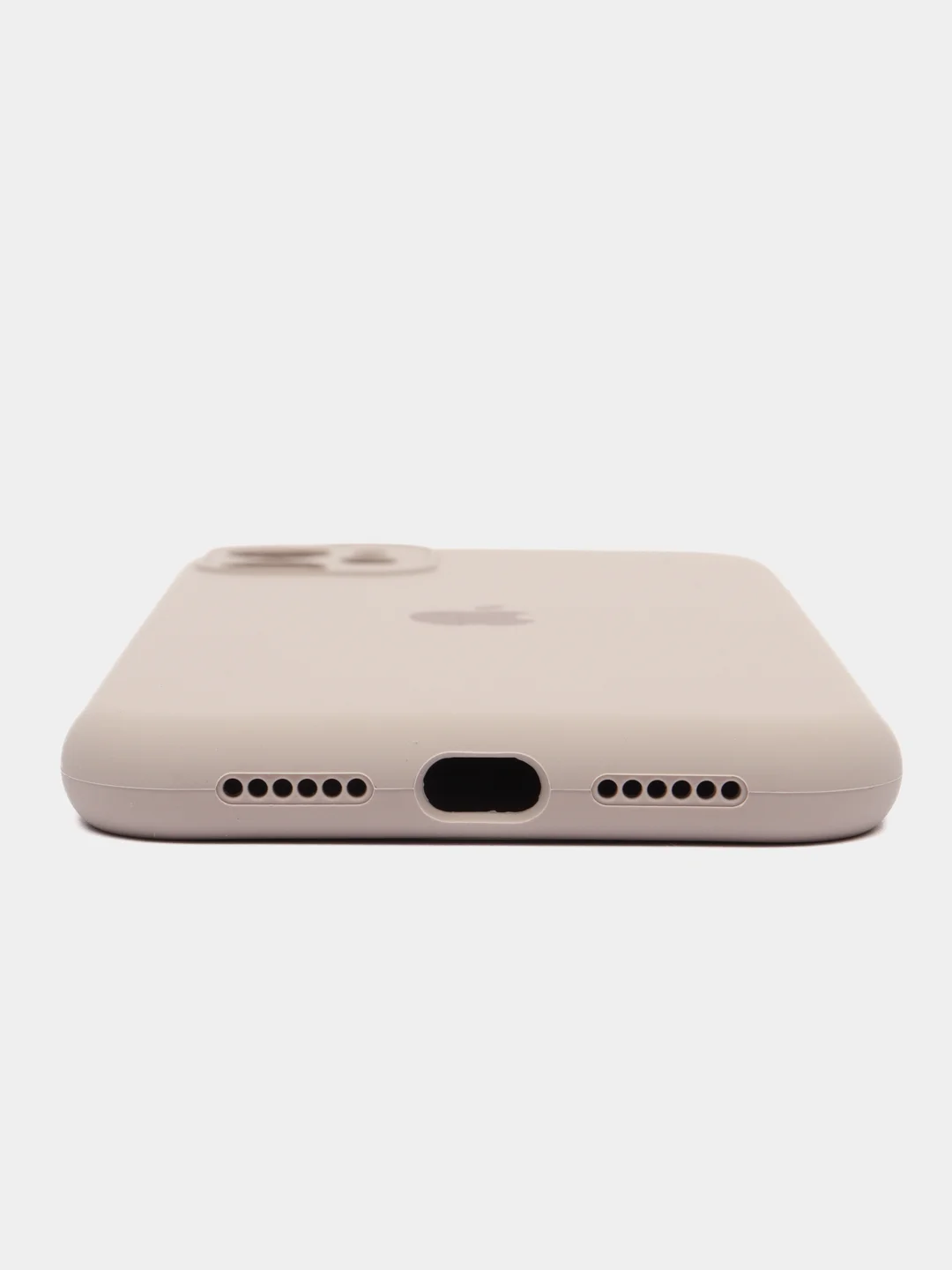 Бежевый меланж чехол Silicone Case для iPhone (Айфон) 11, 12, 13, 14, 15, Pro, Max