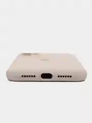 Бежевый меланж чехол Silicone Case для iPhone (Айфон) 11, 12, 13, 14, 15, Pro, Max