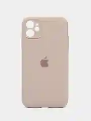 Бежевый меланж чехол Silicone Case для iPhone (Айфон) 11, 12, 13, 14, 15, Pro, Max