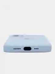Светло-синий чехол Silicone Case для iPhone (Айфон) 11, 12, 13, 14, 15, Pro, Max