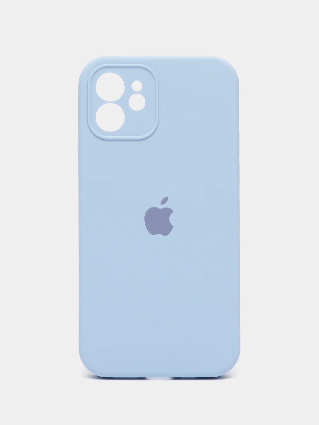 Светло-синий чехол Silicone Case для iPhone (Айфон) 11, 12, 13, 14, 15, Pro, Max