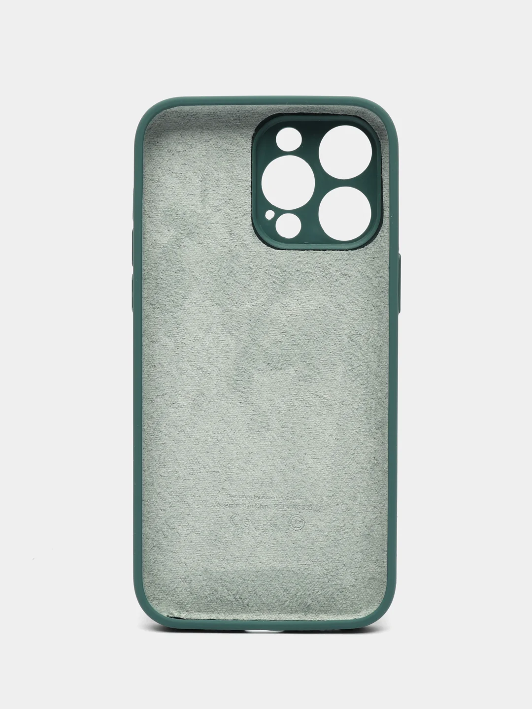 Тёмно-бирюзовый чехол Silicone Case для iPhone (Айфон) 11, 12, 13, 14, 15, Pro, Max