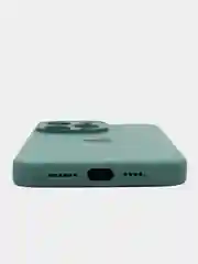 Тёмно-бирюзовый чехол Silicone Case для iPhone (Айфон) 11, 12, 13, 14, 15, Pro, Max