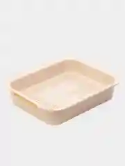 Бежевый лоток туалет для кошек и собак с сеткой и бортом
