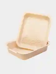 Бежевый лоток туалет для кошек и собак с сеткой и бортом