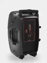 Тёмно-серый колонка Bluetooth с LED-подсветкой ZQS 40Вт (USB/SD/AUX/FM) колёсики/ручка + микрофон/пульт